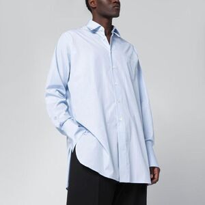 NAMACHEKO Men's Oversized Striped Dress Shirt Men LIGHT BLUE Shirts